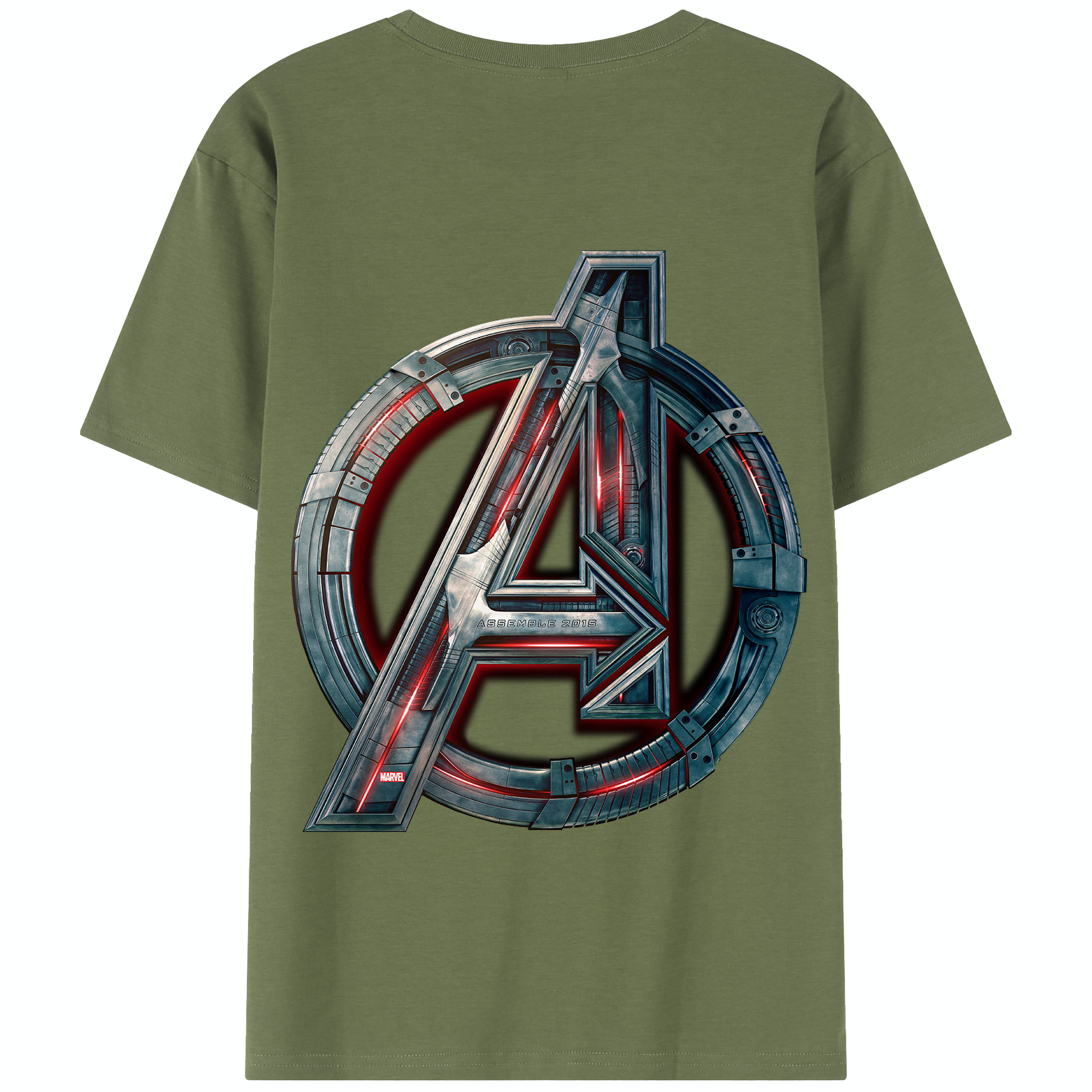 （画像用） アベンジャーズ The Avengers 綿100％半袖Tシャツ（背面プリント）